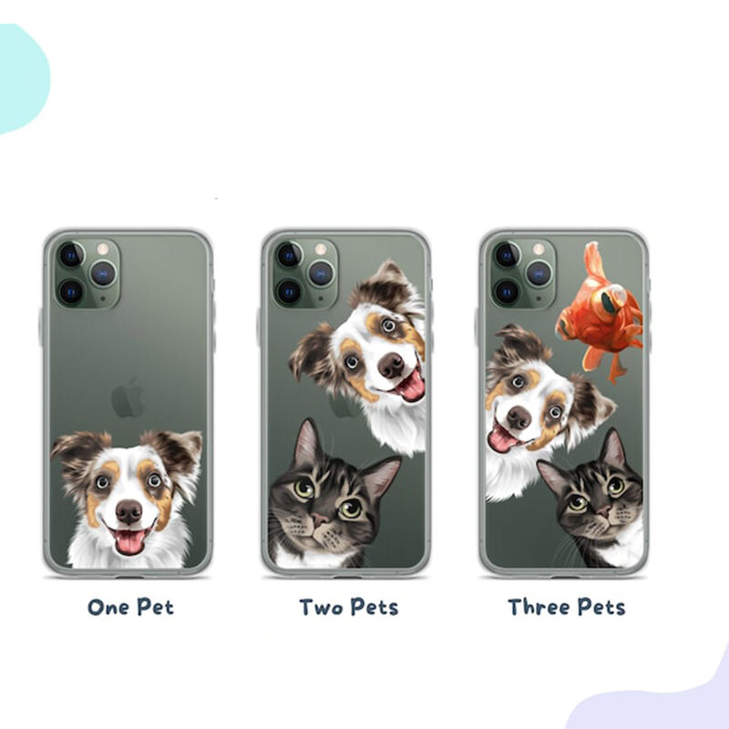 Coques de téléphone personnalisées avec photos d'animaux mignons personnalisés pour les amoureux des animaux
