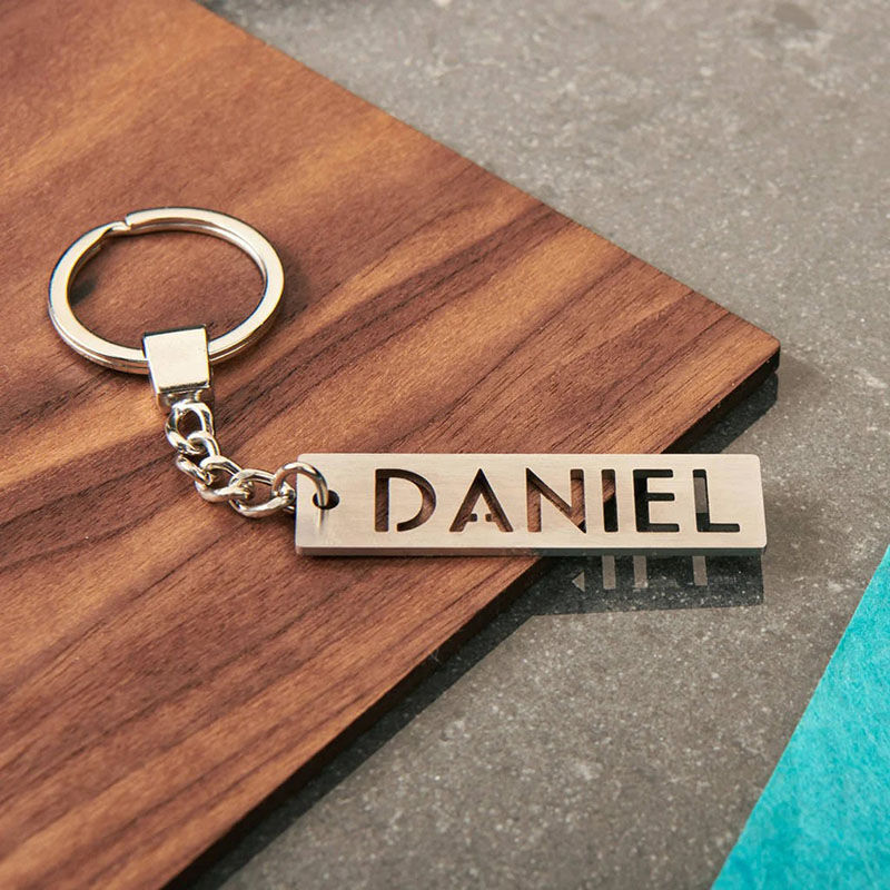 Personalized Engraved Name Keychain for Boyfriend