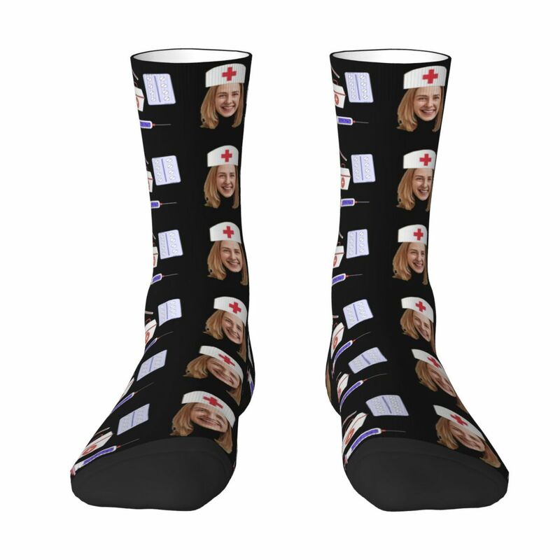 Personalized Face Socks Funny Nurse Socks as a Gift for Nurses