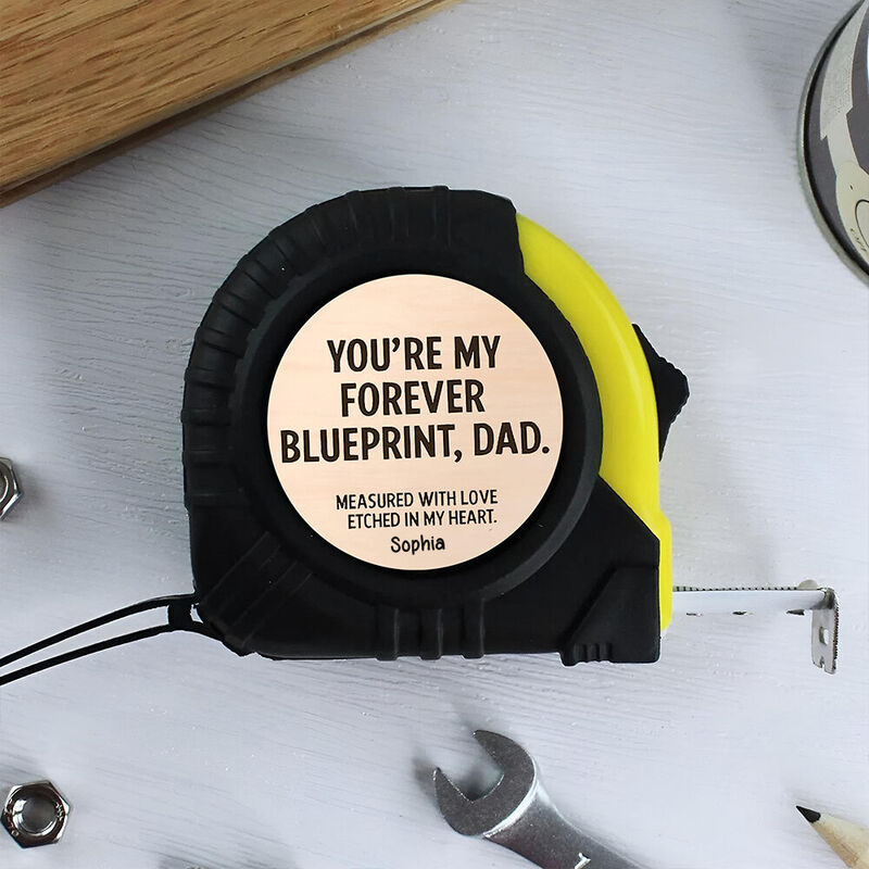 Personalized Tape Measure Customized Name Family Utility Tool Father's Day Gift for Dad