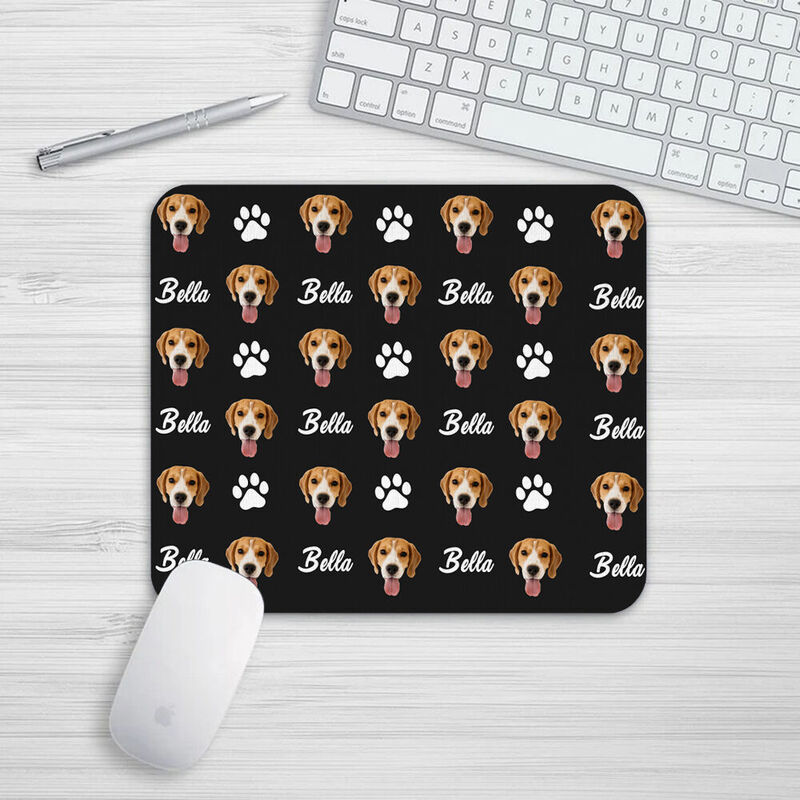 Personalisiertes Bild Mauspad mit individuellem Namen Wertvolles Geschenk für Tierliebhaber