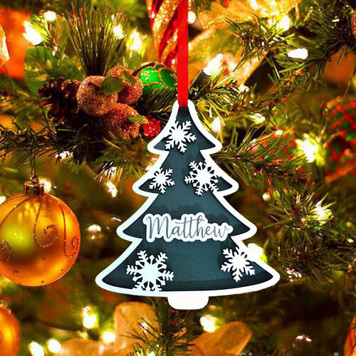 Personalisieren Weihnachtsbaum Form Name Weihnachtsdekoration Geschenke für Kinder