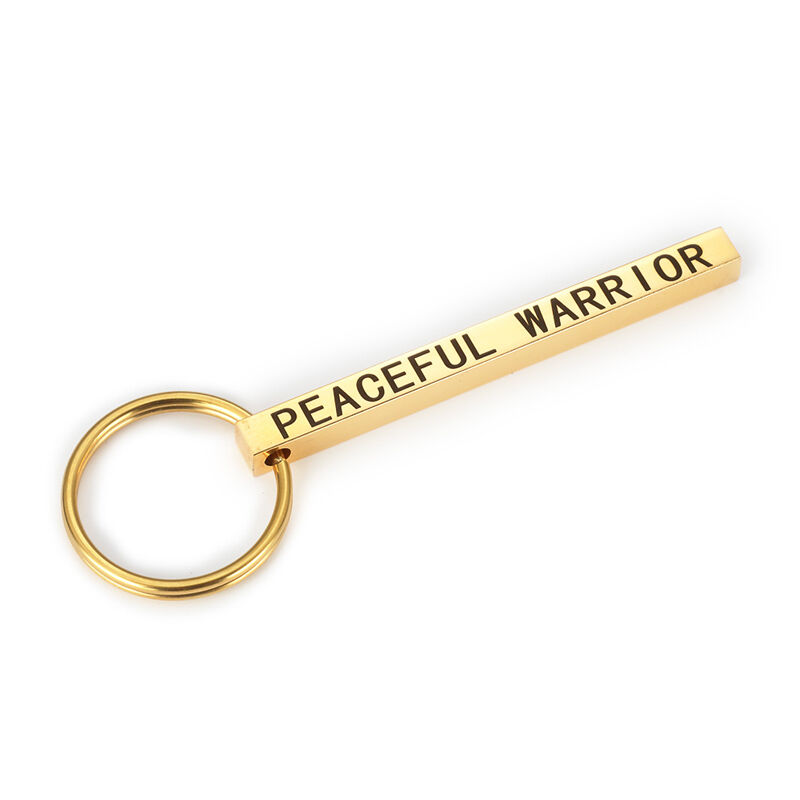 "Peace&Love" Personalisierter Gravierter Schlüsselanhänger