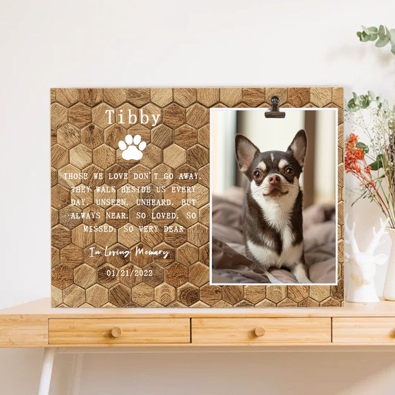 Personalized Picture Frame for Pet Lover"In Loving Memory"
