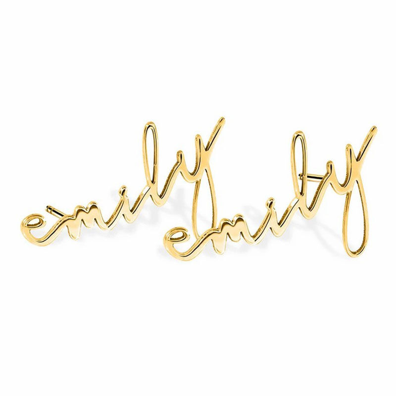 Pendientes personalizados con nombre único y elegante para ella