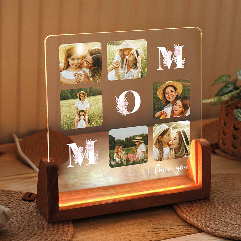 Veilleuse personnalisée avec photo Cadeau magnifique pour maman