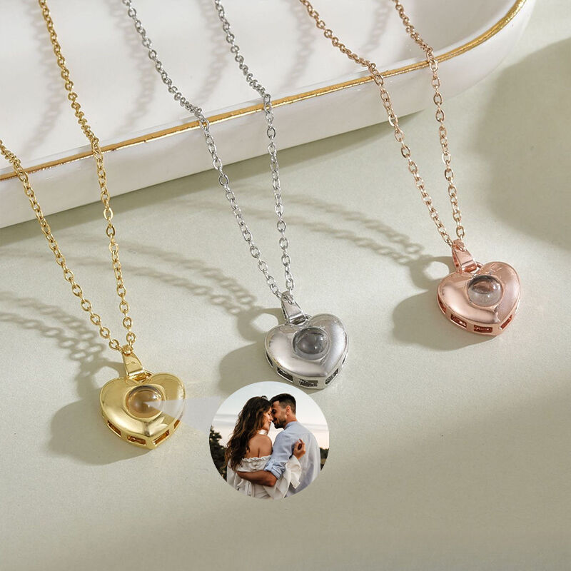 Gepersonaliseerde Love Projection Picture ketting mooi cadeau voor haar