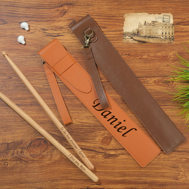 Personalized Drumstick Bag Custom Engraved Drumstick Portable Set Gift for Music Lovers
