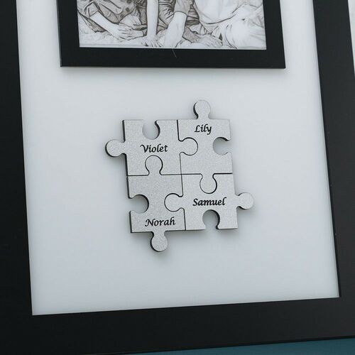 Personalized We are Together 1-9 Puzzle Pieces Name Sign Mother's Day Gift