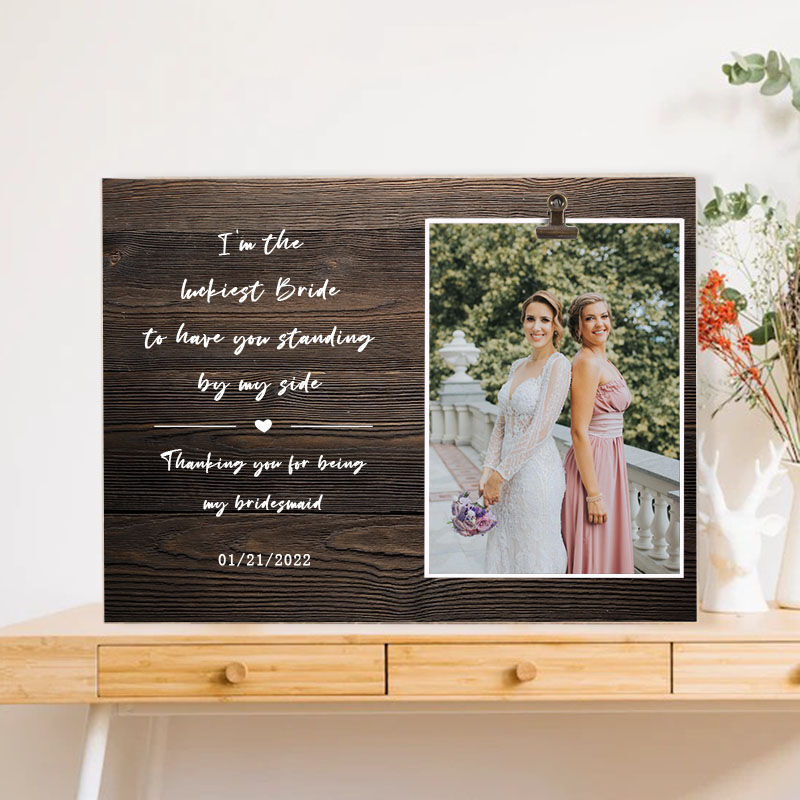 Personalized Wedding Photo Frame Party Picture Frame Gifts for Sister