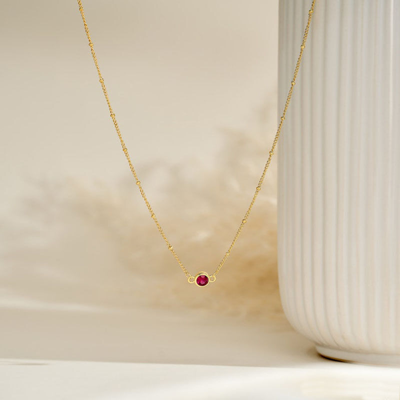 Personalized Birthstone Necklace Exquisite Gift For Her