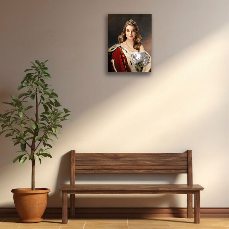 "Her Majesty" Personalized Royal Photo Frame Customized Head Photo as a Gift for Her
