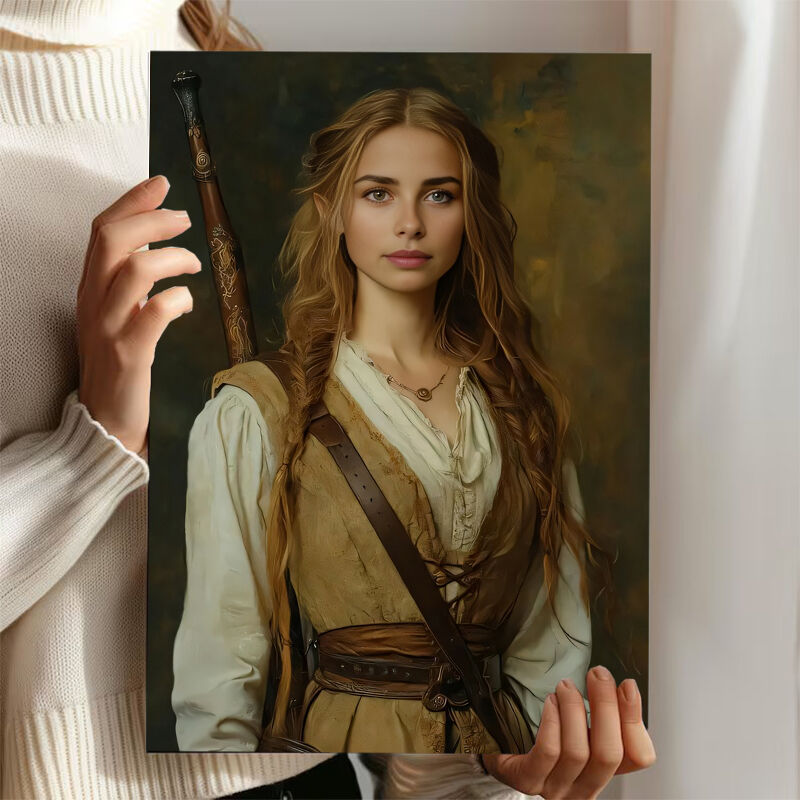 Personalized Classical Portraits with Custom Face Swap Simple Present for Girl