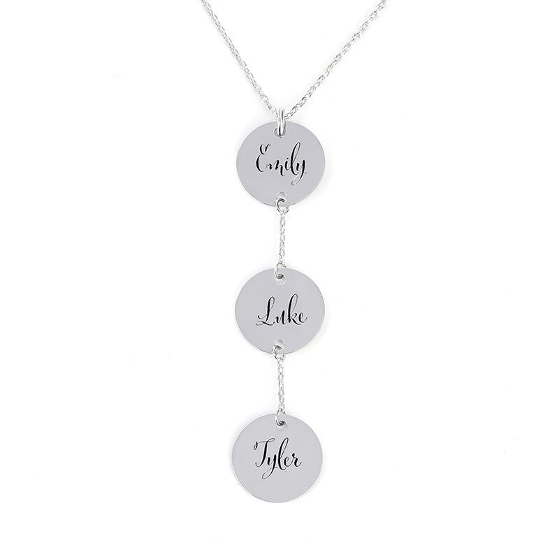 "Accompany You" Personalized Disc Necklace