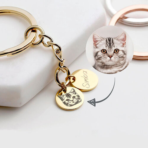 まいまいページ　犬猫キーホルダー 3個目無料 マイペットキーホルダー 7cm オリジナル アクリル