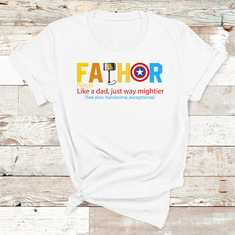 Personalized T-shirt Custom Father Pattern Design Cool Gift for Best Dad