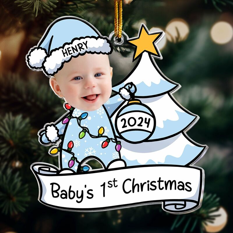 Personalisierte Weihnachtsornamente Individuelle Fotos Besondere Geschenke für Kinder