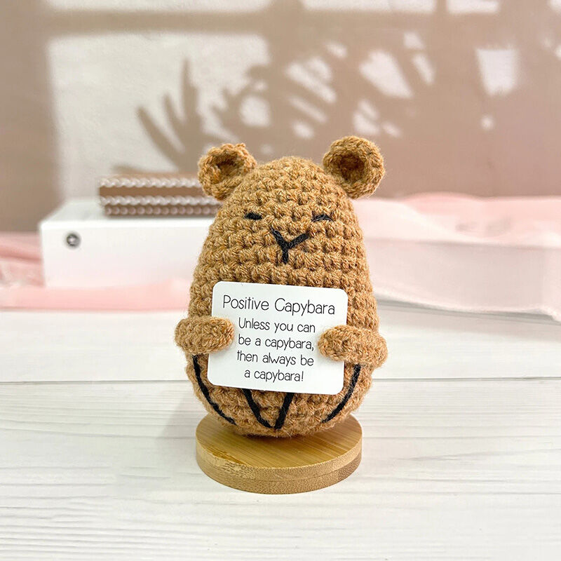 Poupée positive capybara au crochet Cadeau mignon pour les amis
