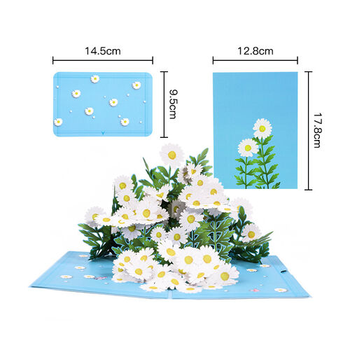 3D Niedliche kleine Gänseblümchen Pop Up Karte Kreatives Geschenk