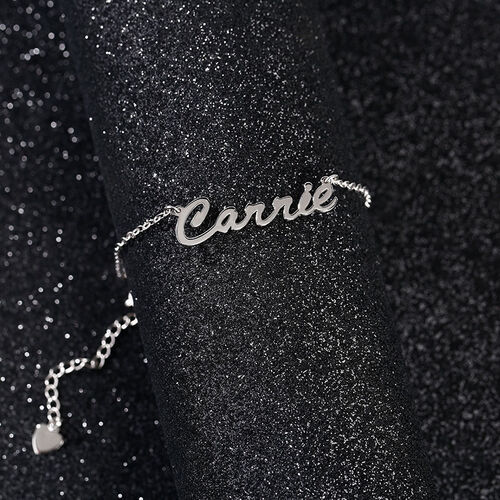"Immer bei dir" Personalisierte Carrie Style Namenskette