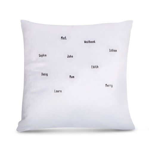 "Where Life Begins And Love Never Ends" Custom Family Pillow