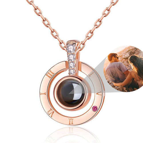Personalized Photo Projection Necklace - Surround