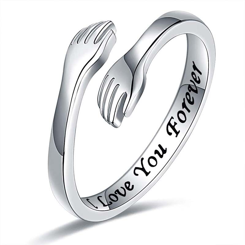 "Hugging Me" Custom Engraving Ring