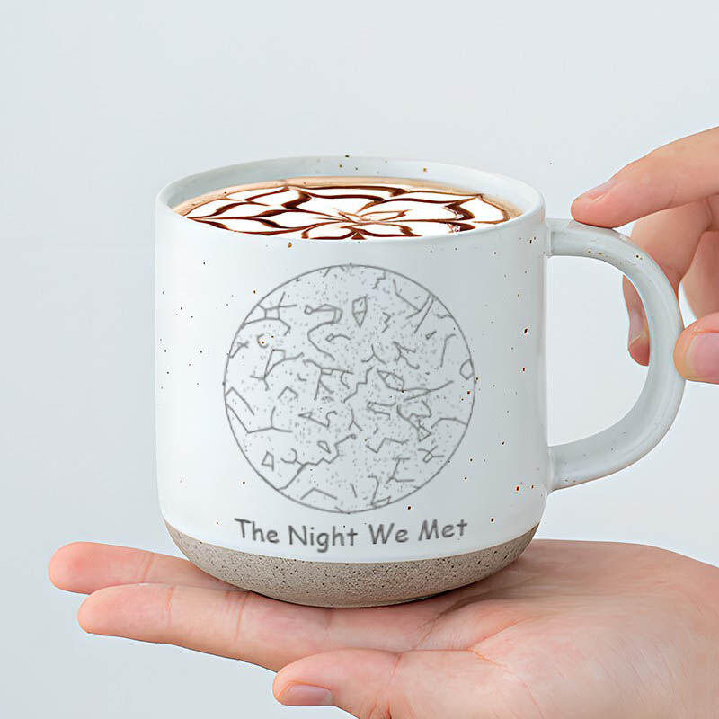 Tazza in ceramica personalizzata con carta stellare Regalo romantico per fidanzata