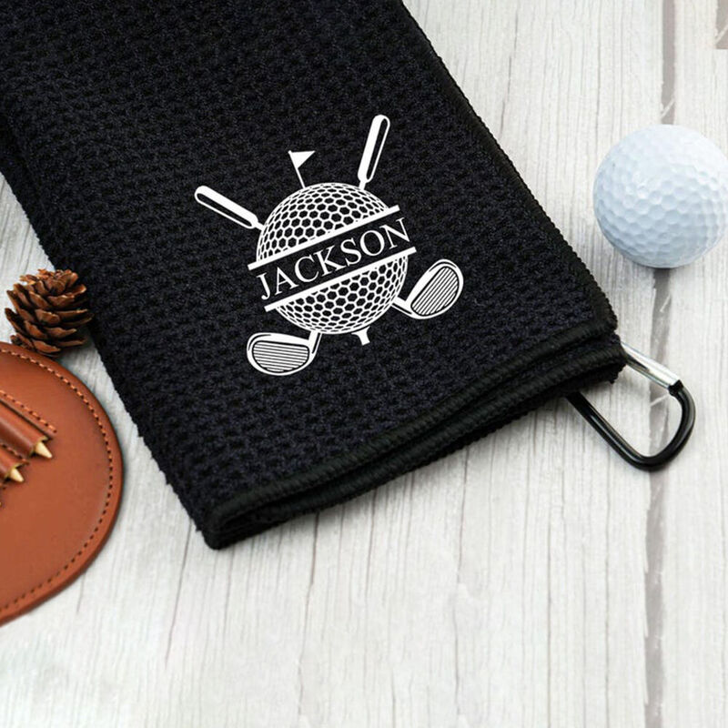 Personalized Golf Embroidery Towel Add Name Golf Accessories Fathers Day Gift