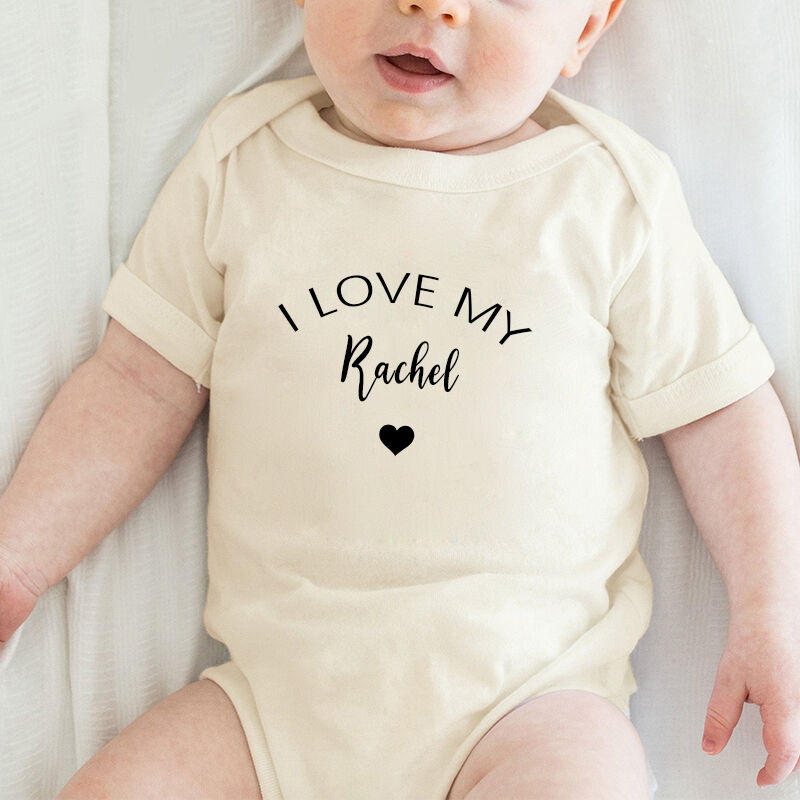 Onesie per neonati personalizzate con il nome del mio bambino Design semplice e caldo Regalo perfetto per la festa del bebè della mamma