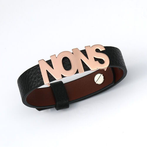 Brazalete de cuero elegante para hombres