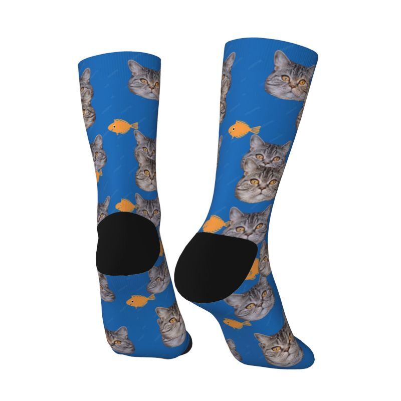 Personalized Mash Face Socks with Pet Photos Added