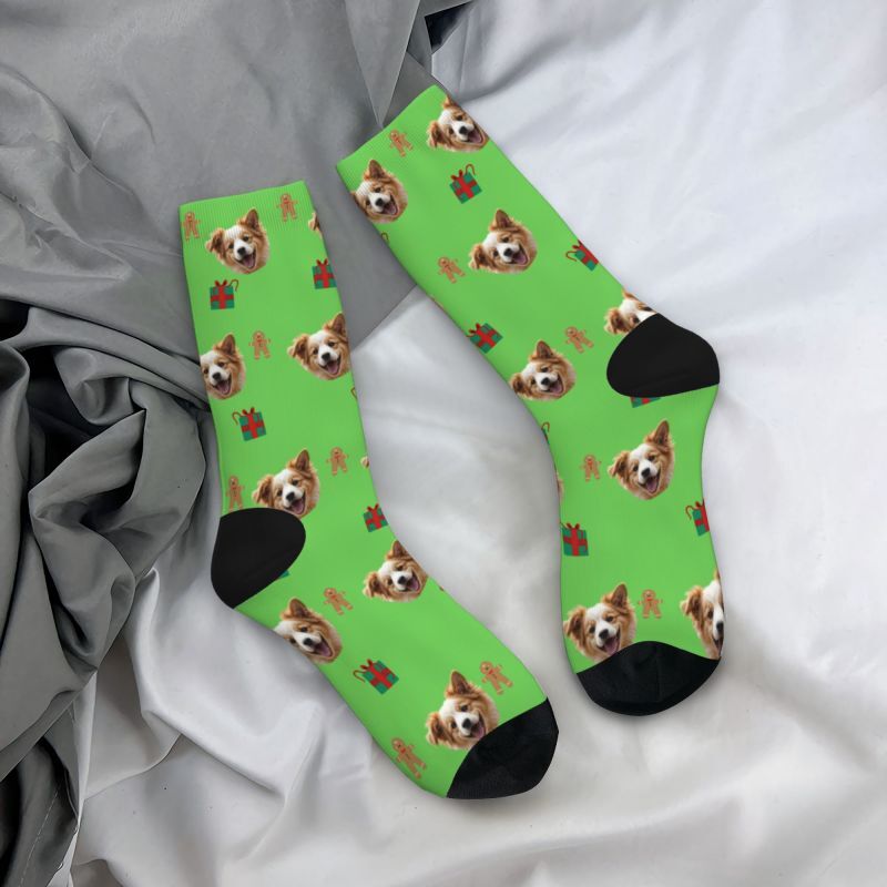 Custom Face Socks Pet Photo Christmas Gifts for Pet Lovers