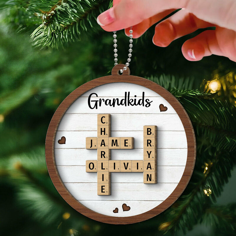 Personalisierte Weihnachtsornamente Individuelle Namen Lustige Geschenke für die Familie