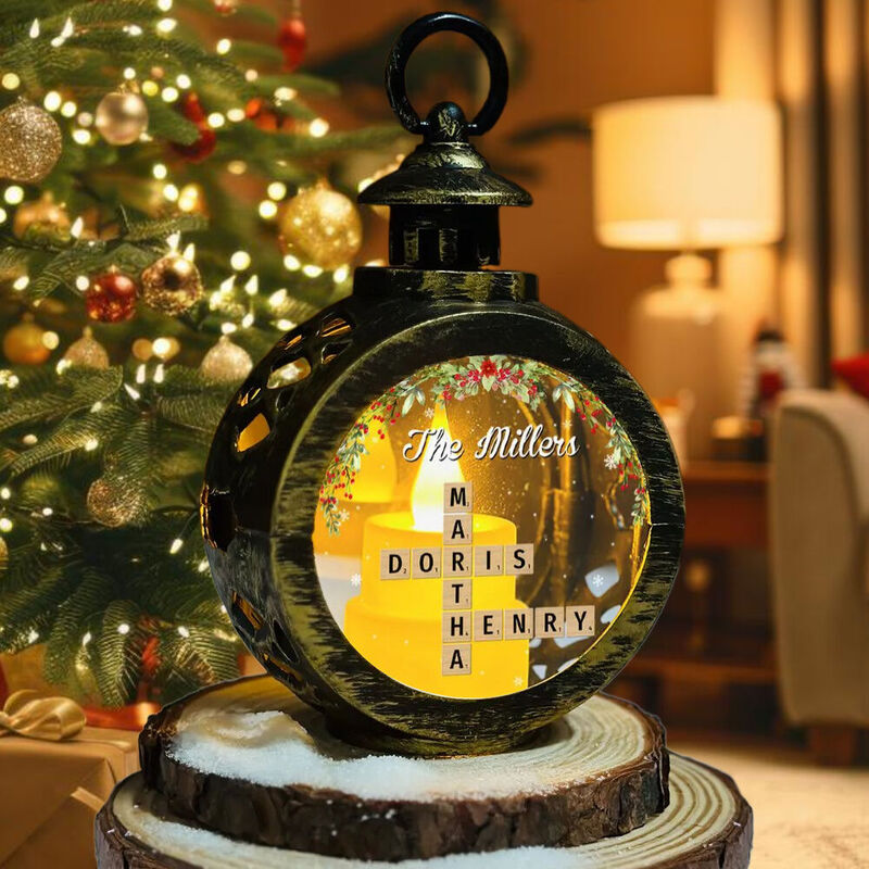 Personalized Candlelight Lanterns Customized With Family Names Funny Christmas Gifts