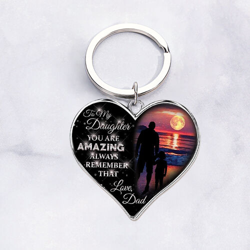"You Are Amazing" Keychain For Daughter