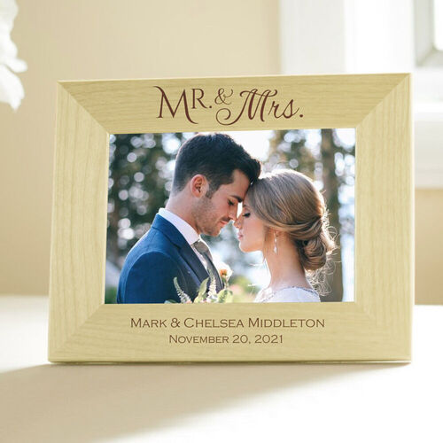 Personalized Mr & Mrs Photo Frame