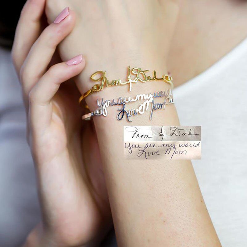 Personalized Handwriting Bracelets - Sympathy Gift - Mother's Gift