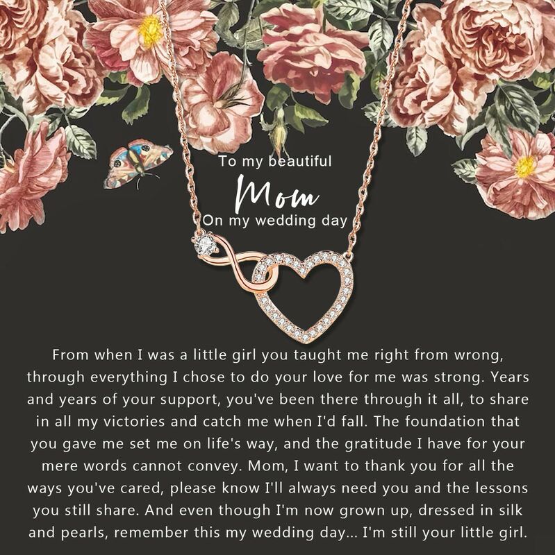 Gift for Mom "Even Though I'm Now Grown Up, I'm Still Your Little Girl" Necklace