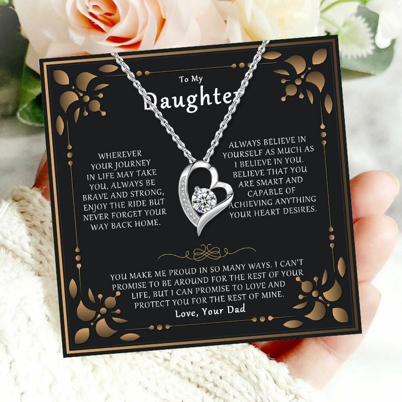 Gift for Daughter "Always Believe In Yourself As Much As I Believe In You" Necklace