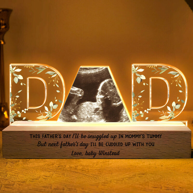 Personalized Led Letter Light Custom Photo Father's Day Gift