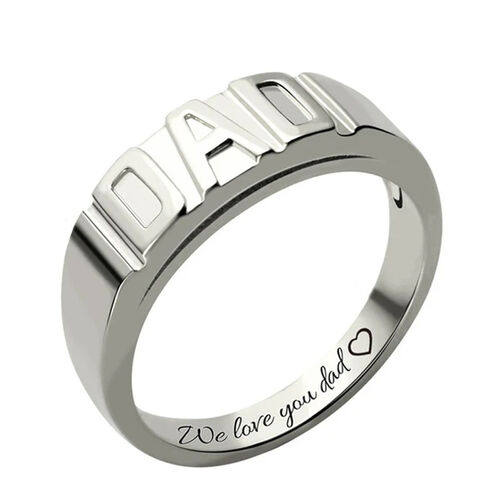 "My Dad" Personalized Ring