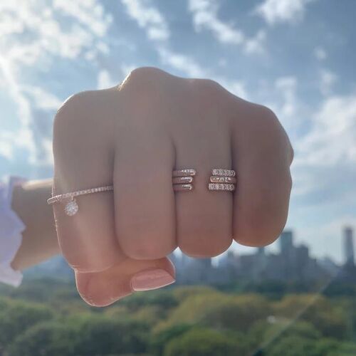Custom engraved Open Stack Band