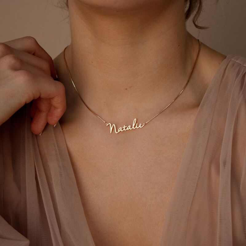 Gepersonaliseerde naamketting Valentijnscadeau voor vriendin