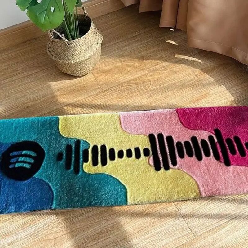 Personalized Music Note Colorful Floor Mat For Warm Home Decoration