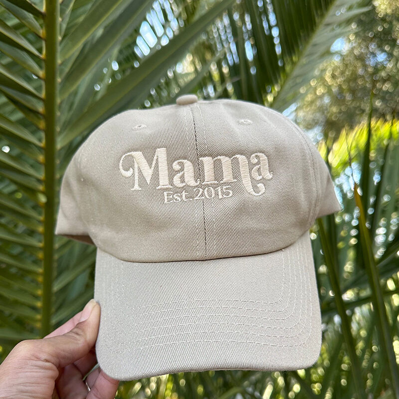 Personalized Hat Custom Embroidered Mama Optional Nickname Perfect Gift for Dear Mom