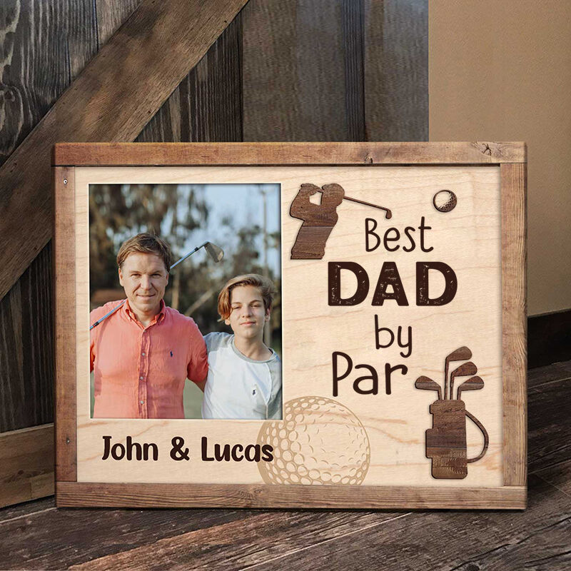 Personalized Picture Frame Creative Gift for Father "Best Dad By Par"