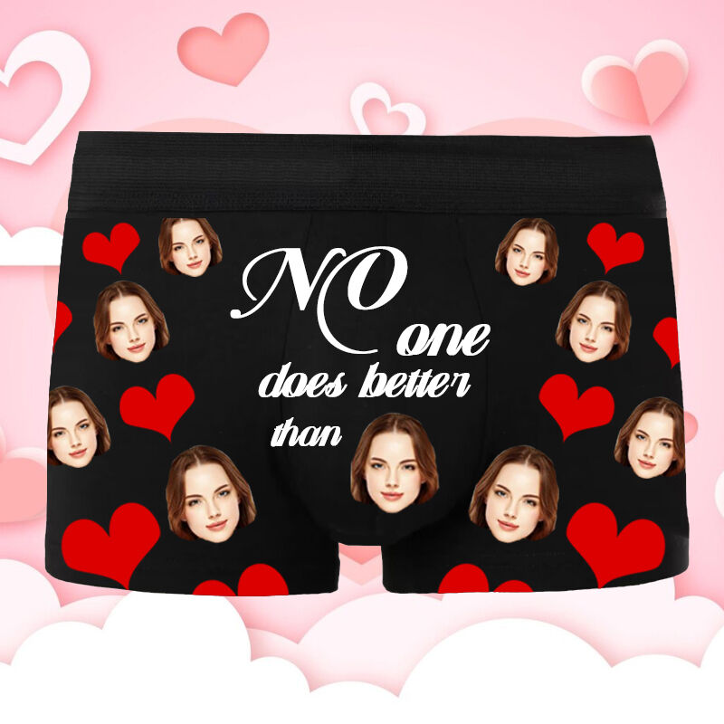 Personalisiertes Bild Herrenunterwäsche Boxershorts Tolles Geschenk zum Valentinstag