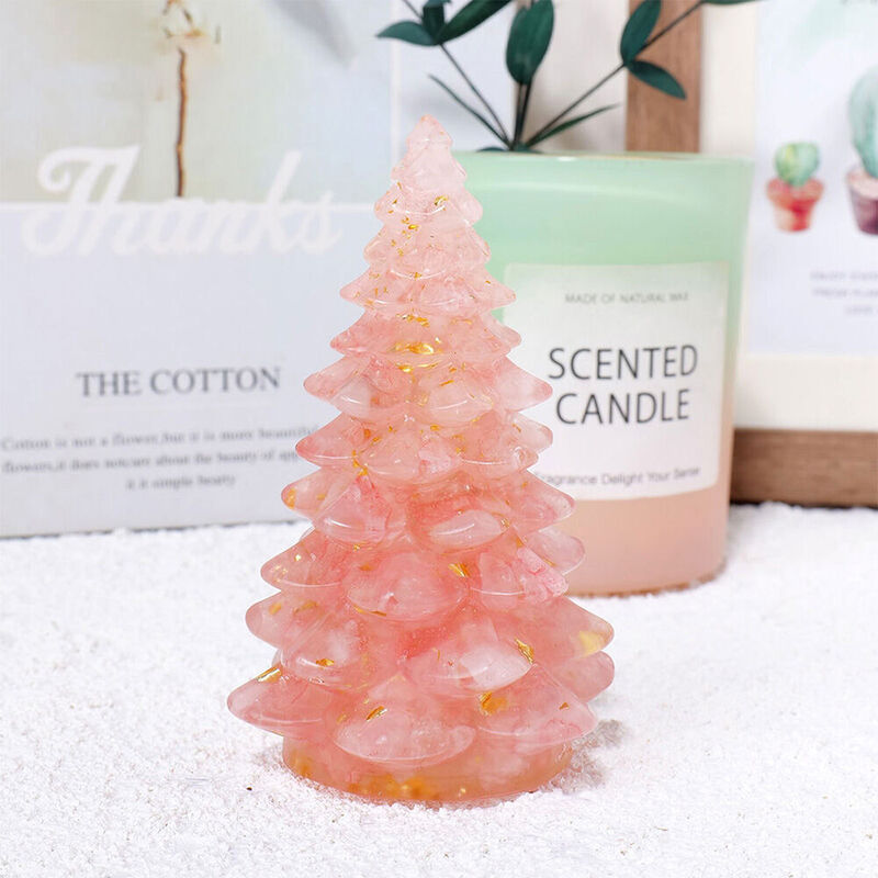 Mini Kristallen Kerstboom Geluksboom Druipende Lijm Grind Kerstboom voor Kerstmis