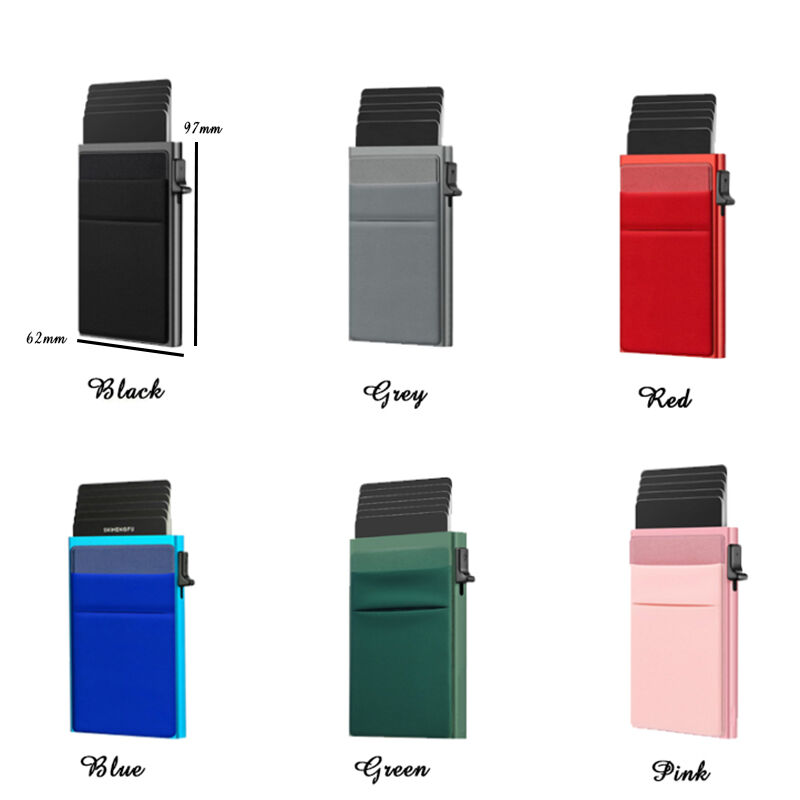 Personalized Pop up Card Holder Custom Initial Gift for Men